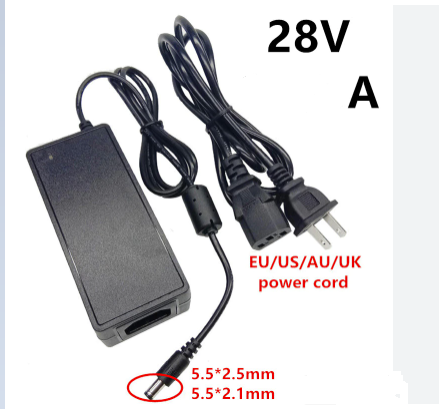 NEW 28VDC 340mA 5.5 X 2.5mm POWER ADAPTER FOR TUBE SEALER MACHINE